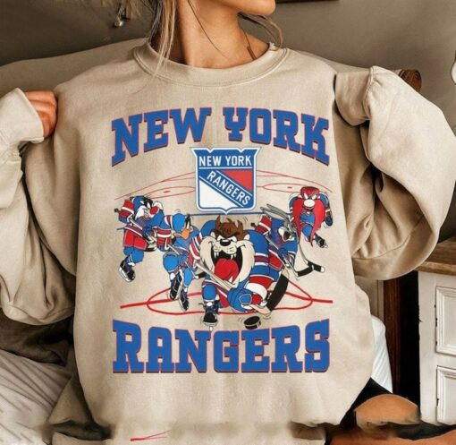 Vintage New York Sweatshirt  T-Shirt  Hoodies, Rangers T-Shirt, Hockey Sweatshirt, College Sweater, Hockey Fan Shirt