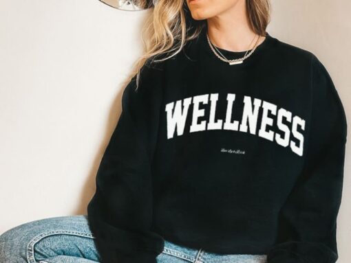 Wellness shirt mental health wellness crewneck sporty sweatshirt insipirational shirt mental health shirt vintage