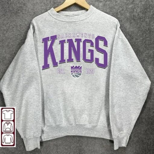 Retro Sacramento Kings Sweatshirt, Retro 90s NBA Kings Basketball Unisex Shirt, Buffalo T-Shirt, Basketball Fan Gifts