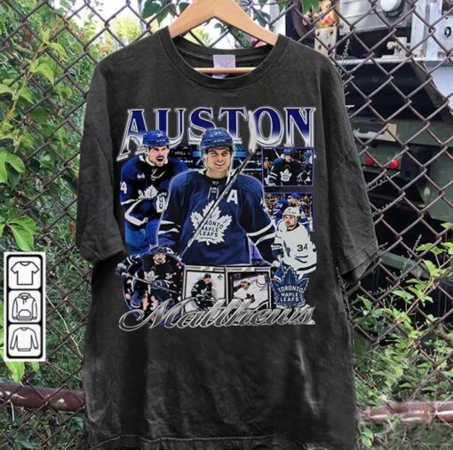 Vintage 90s Graphic Style Auston Matthews T-Shirt - Auston Matthews Shirt - Retro American Ice Hockey Tee For Man and