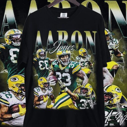 Aaron Jones Shirt, Aaron Jones Vintage 90s Graphic Style Shirt, Aaron Jones T-Shirt, Aaron Jones Tee, Aaron Jones tshirt