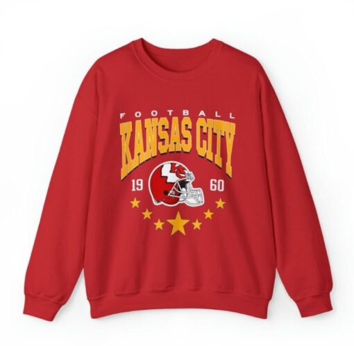 Kansas City Football Sweatshirt, Vintage Style Kansas City Football Crewneck, Football Sweatshirt