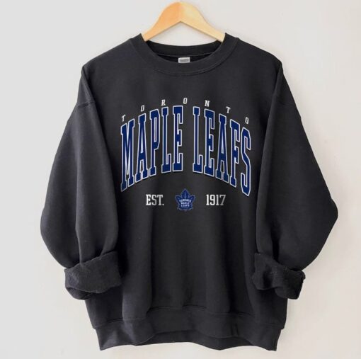 Toronto Hockey Vintage Style Crewneck gifts for hockey fans, college sweatshirts, and Toronto Maple Leafs sweatshirts