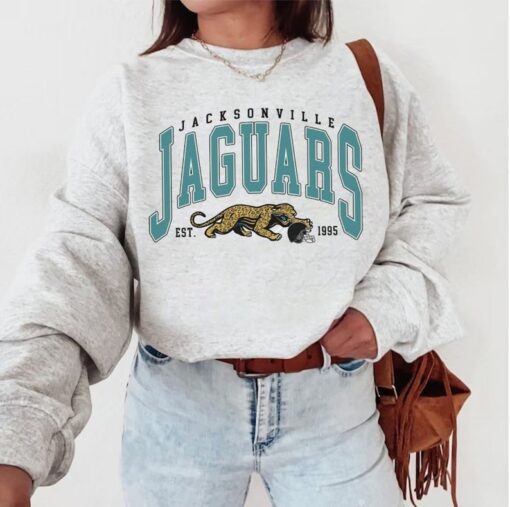 Vintage Jacksonville Jaguar Football Sweatshirt NFL Jacksonville Jaguars Shirt