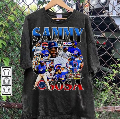 Vintage 90s Graphic Style Sammy Sosa TShirt - Sammy Sosa Sweatshirt - Retro American Baseball Tee For Man and Woman