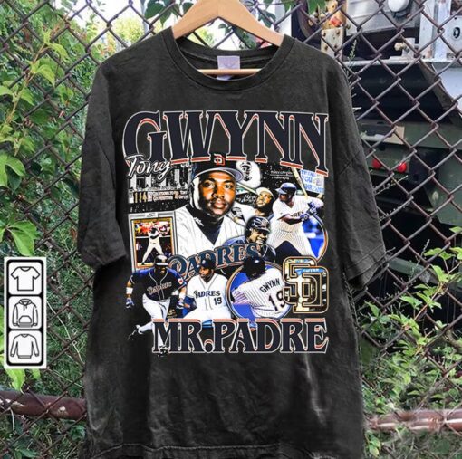 Vintage 90s Graphic Style Tony Gwynn TShirt - Tony Gwynn Vintage Hoodie - Retro American Baseball Tee For Man and Woman