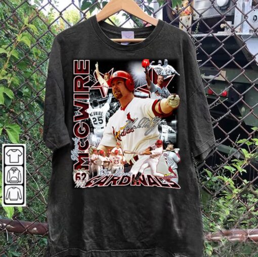 Vintage 90s Graphic Style Mark McGwire TShirt - Mark McGwire Sweatshirt - Retro American Baseball Tee For Man and Woman