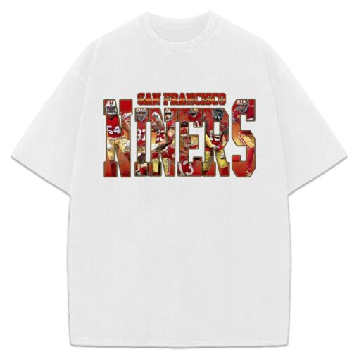 San Francisco Football T-Shirt 49ers Fan Shirt Brock Purdy Nick Bosa Samuel Deebo McCaffrey George Kittle Brandon Aiyuk