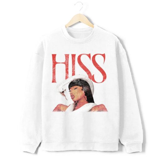 Megan Thee Stallion Sweatshirt Hiss Vintage Graphics Fan Crewneck Sweatshirt