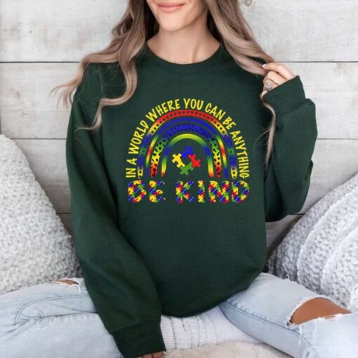 Rainbow Be Kind Autism Shirt, Choose Kind Shirt, Kindess Shirt, Autism Ribbon Shirt, Autism Month Tshirt