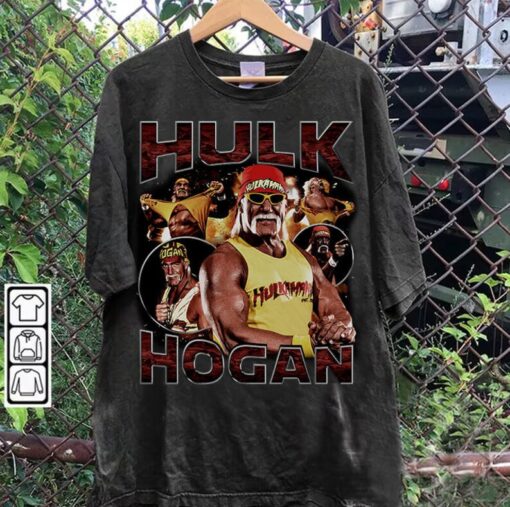 Vintage 90s Graphic Style Hulk Hogan TShirt - Hulk Hogan Sweatshirt - American Professional Wrestler Tee For Man and