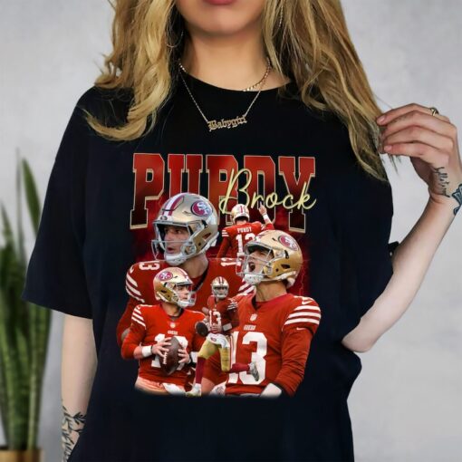 Vintage Brock Purdy 90s shirt, Brock Purdy sweatshirt, Football shirt, Retro 90s Graphic Design Football Bootleg Gift