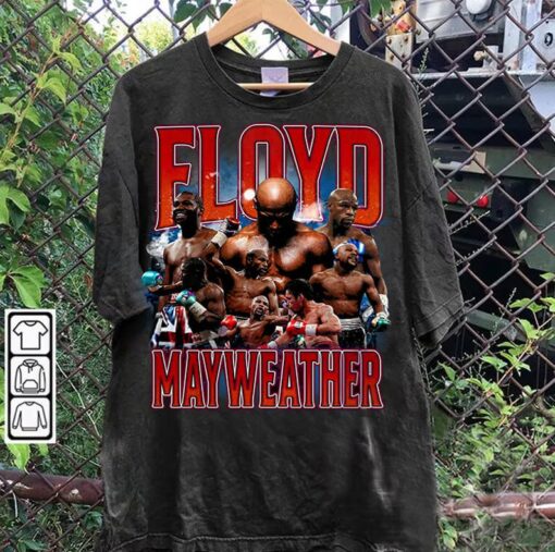 Vintage 90s Graphic Style Floyd Mayweather Hoodie - Floyd Mayweather Jr Sweatshirt - American Professional Boxer Tee For