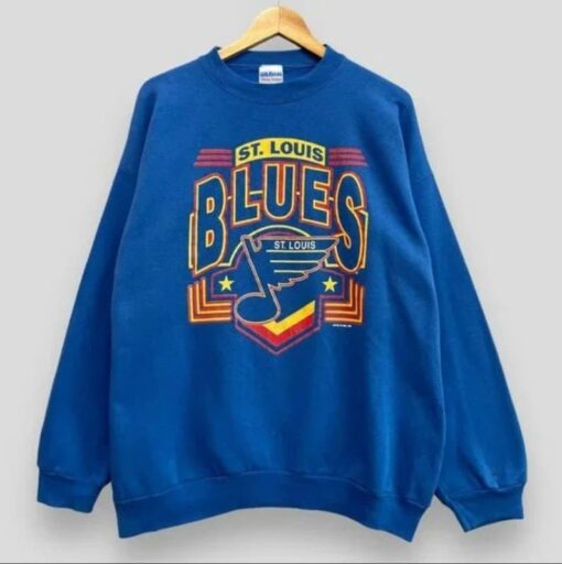 Vintage ST. Louis Hockey Sweatshirt  T-Shirt, ST. Louis shirt, Blues Sweater, Blues T-Shirt, Hockey Fan Shirt