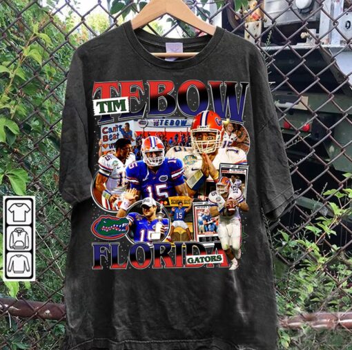 Vintage 90s Graphic Style Tim Tebow T-Shirt - Tim Tebow Football T-Shirt - American Football Tee For Man and Woman