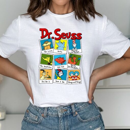 Read Across America Cartoon Characters Shirt, Dr Seuss Shirt, Reading Day Sweatshirt, Dr Seuss Birthday Party Shirt