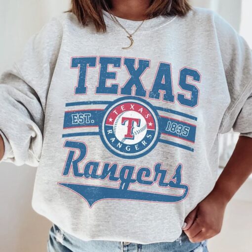 Vintage 90s MLB Texas Baseball Sweatshirt, Ranger Baseball Hoodie, Vintage Baseball Fan Shirt, Texas Ranger Shirt