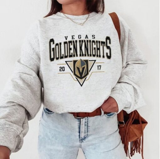 Vintage 90s Vegas Golden Knight Hockey Shirt, Nation Hockey League Shirt, Sports Shirt, Vegas Golden Knights EST 2017