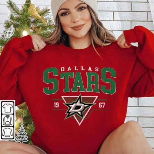 Vintage 90s Dallas Stars Sweatshirt, Dallas Stars Unisex t-shirts, long-sleeved t-shirts , gifts for Stars Hockey fans