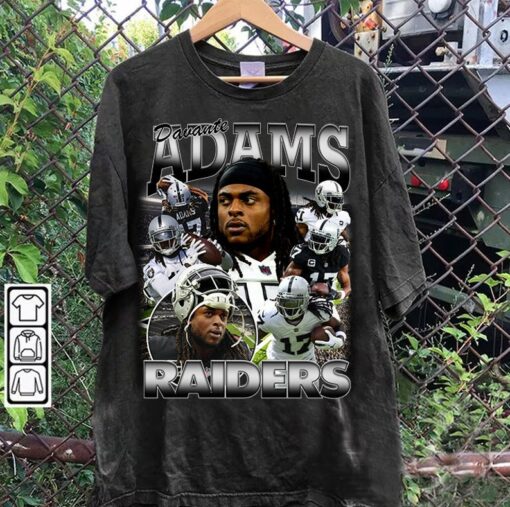 Vintage 90s Graphic Style Davante Adams T-Shirt - Davante Adams Hoodie - Retro American Football Tee For Man and Woman