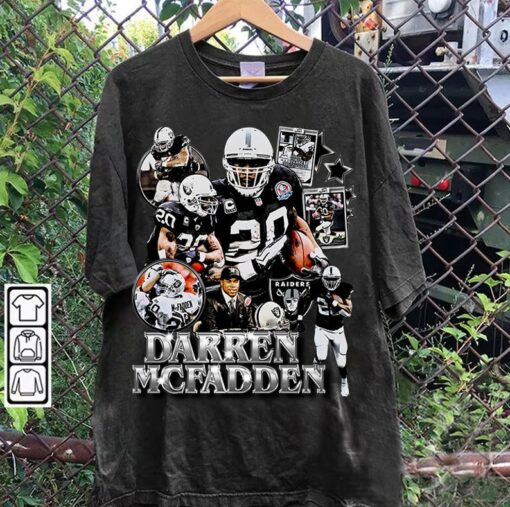 Vintage 90s Graphic Style Darren McFadden T-Shirt - Darren McFadden Hoodie - Retro American Football Tee For Man and