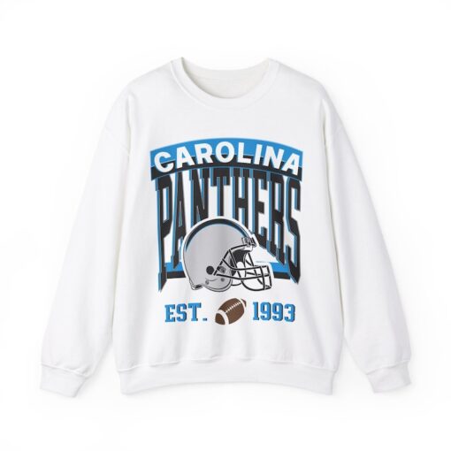 Vintage Carolina Panthers sweatshirt, vintage Carolina football unisex crewneck, and vintage Carolina sports apparel