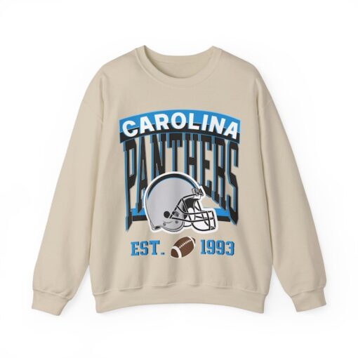 Vintage Carolina Panthers sweatshirt, vintage Carolina football unisex crewneck, and vintage Carolina sports apparel