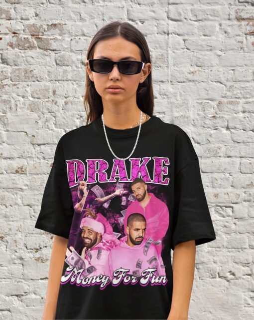 Retro Drake Money For Fun Vintage Drake Rap T Shirt, Champagne Papi Shirt, Drake Sweatshirt