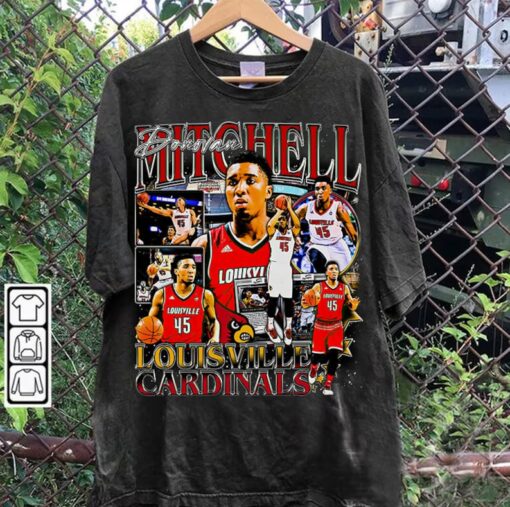 Vintage 90s Graphic Style Donovan Mitchell T-Shirt - Donovan Mitchell Shirt - Retro American Basketball Tee For Man and