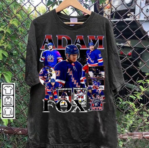 Vintage 90s Graphic Style Adam Fox T-Shirt - Adam Fox Sweatshirt - Retro American Ice Hockey Tee For Man and Woman