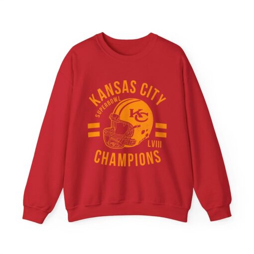 Chiefs SuperBowl Champions Shirt, KC Chiefs Champions 2024 Shirt, Chiefs Superbowl Sweatshirt, Chiefs Crewneck