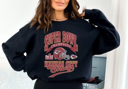 Vintage Style Kansas City SuperBowl Champions T Shirt, Kansas City Football Sweatshirt