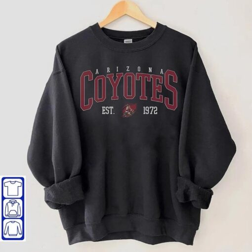 Vintage Arizona Hockey Sweatshirt, Coyotes Tee, Arizona Hockey Shirt, College Hoodie, Hockey Fan Shirt