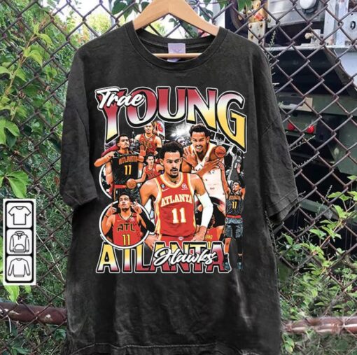 Vintage 90s Graphic Style Trae Young T-Shirt - Trae Young Vintage Sweatshirt - Stephen Curry Vintage Tee For Man and