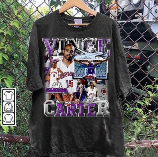 Vintage 90s Graphic Style Vince Carter TShirt - Vince Carter Vintage Sweatshirt - Stephen Curry Vintage Tee For Man and