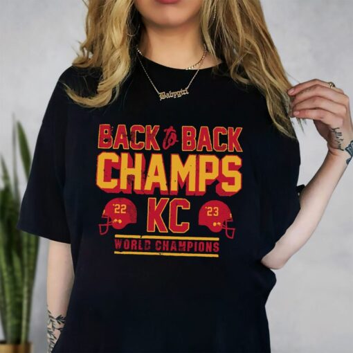 Kansas City Football Back 2 Back Champions 2024 Shirt, Chiefs KC Football Shirt, KC Chiefs Football Shirt