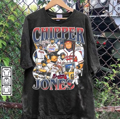 Chipper Jones T-Shirt - Chipper Jones Sweatshirt - Retro American Baseball Tee For Man and Woman Unisex T-Shirt