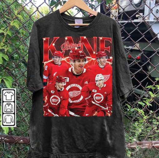 Vintage 90s Graphic Style Patrick Kane T-Shirt - Patrick Kane Sweatshirt - Retro American Ice Hockey Tee For Man and