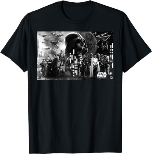 Star Wars Rogue One Death Star Battle Groupshot T-Shirt T-Shirt