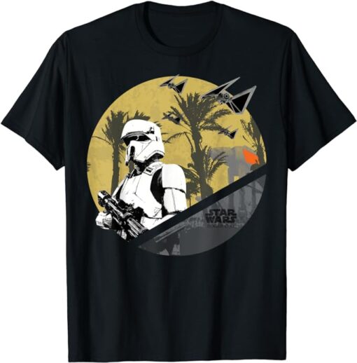 Star Wars Rogue One Scarif Trooper AT Badge Graphic T-Shirt T-Shirt