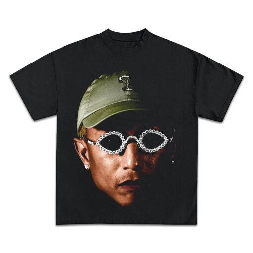 PHARRELL WILLIAMS T-SHIRT, Rap Tee Concert Merch, Rare Hip Hop Graphic Print Nigo,