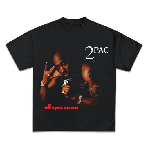 2pac All Eyez On Eye Graphic T-Shirt | Rap Tee Vintage Style Tupac Shakur | Album Tour Merch Concert Biggie Smalls |