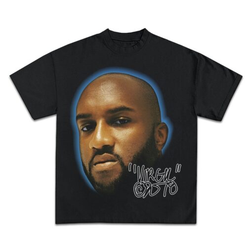 VIRGIL ABLOH T-SHIRT | Rare Jumbo Face Tee Cover Art Tour | Rare Kanye West Drake Jay Z Hip Hop Rap Tee |