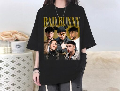 Bad Bunny Vintage Shirt, Bad Bunny Graphic Unisex Hoodie, Bad Bunny Fans Gift, Bad Bunny Tee, Retro Shirt, Trendy Shirt