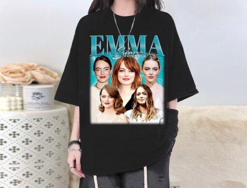 Emma Stone Retro Shirt, Emma Stone Unisex Hoodie, Emma Stone Fans Gift, Emma Stone Tee, Trendy Sweatshirt