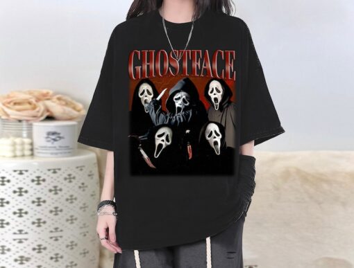 Ghostface Retro T-Shirt, Ghostface Unisex Sweater, Ghostface Hoodie, Ghostface Tee, Movie Sweater, Movie Sweatshirt