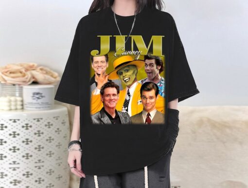 Limited Jim Carrey Actor T-Shirt, Jim Carrey Shirt, Jim Carrey Tees, Jim Carrey Unisex, Casual T-Shirt, College Shirt