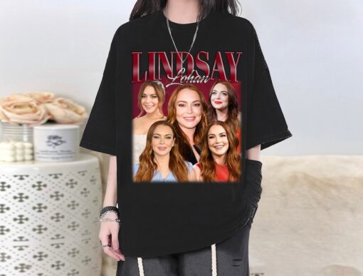 Lindsay Lohan T-Shirt, Lindsay Lohan Shirt, Lindsay Lohan Tees, Lindsay Lohan Homage, New T-Shirt, Vintage T-Shirt