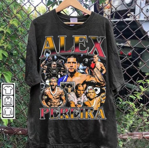 Vintage 90s Graphic Style Alex Pereira T-Shirt - Alex Pereira Sweatshirt - Mixed Martial Artist Tee For Man and Woman