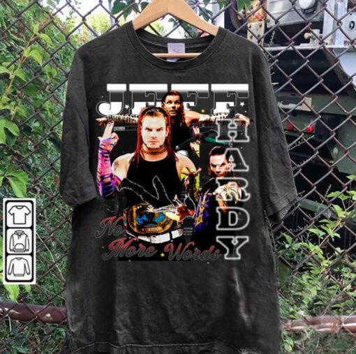 Vintage 90s Graphic Style Jeff Hardy TShirt - Jeff Hardy Vintage T-Shirt - American Professional Wrestler Tee For Man